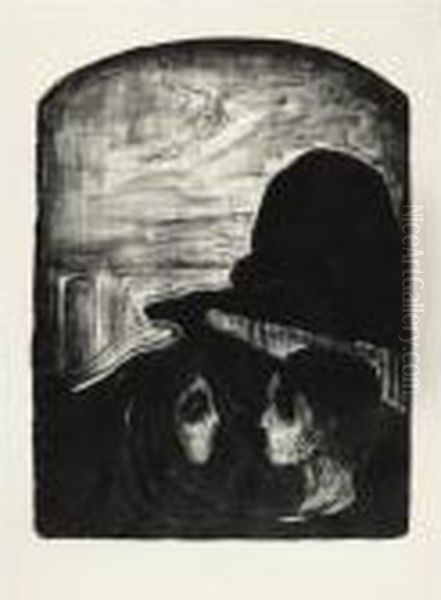 Attraction I (w. 75, Sch. 65) Oil Painting by Edvard Munch