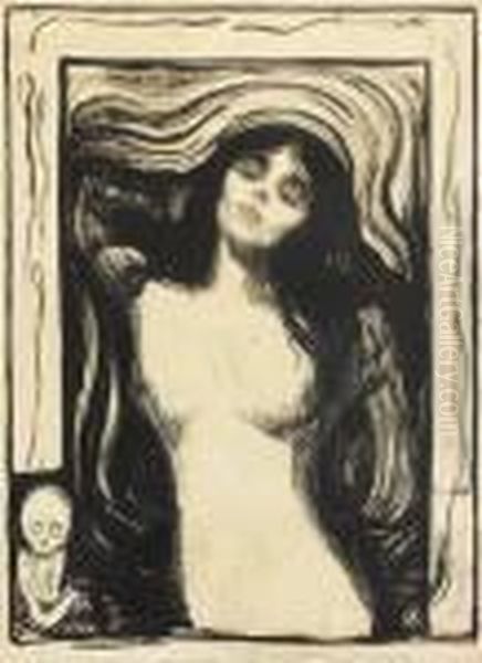 Madonna 1895 Oil Painting by Edvard Munch