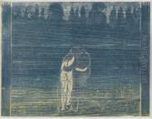 Towards The Forest I (zum Walde I) (w. 112; S. 100b) Oil Painting by Edvard Munch