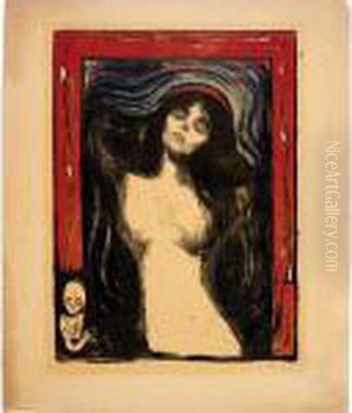 Madonna: Liebendes Weib (w. 39; S. 33) Oil Painting by Edvard Munch