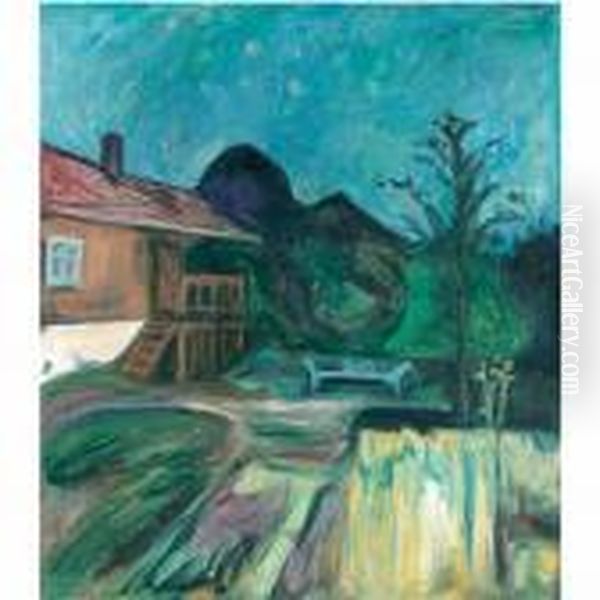 Sommernatt, Asgardstrand (summer Night, Asgardstrand) Oil Painting by Edvard Munch