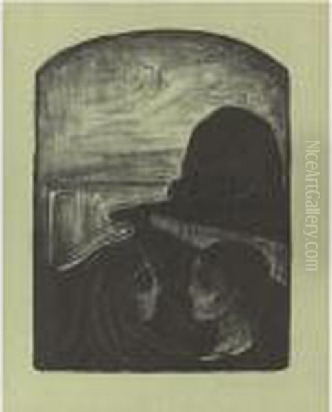 Anziehung I (woll 75) Oil Painting by Edvard Munch