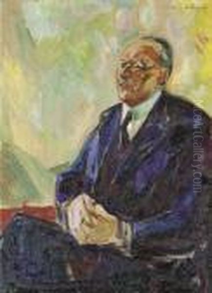 Bildnis Senator Brunings Oil Painting by Edvard Munch