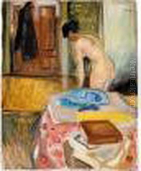 Woman In An Interior Oil Painting by Edvard Munch