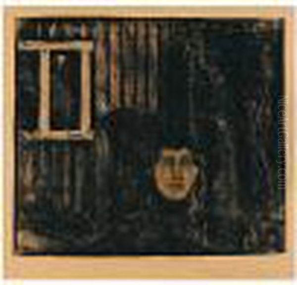 Mondschein (moonlight) Oil Painting by Edvard Munch