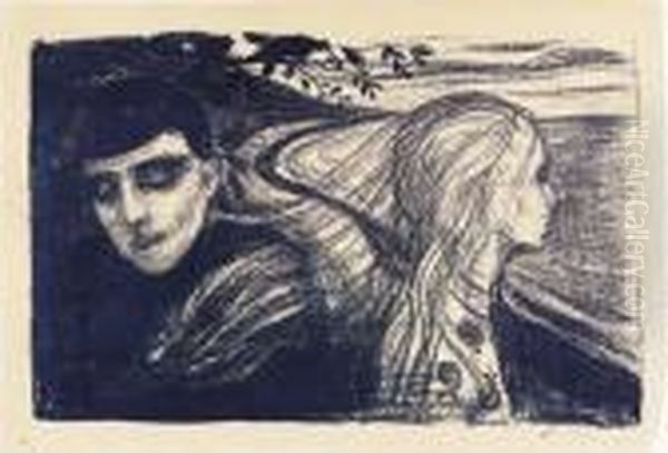 Loslosung Oil Painting by Edvard Munch