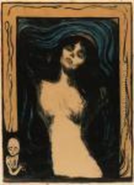 Madonna - Liebendes Weib Oil Painting by Edvard Munch