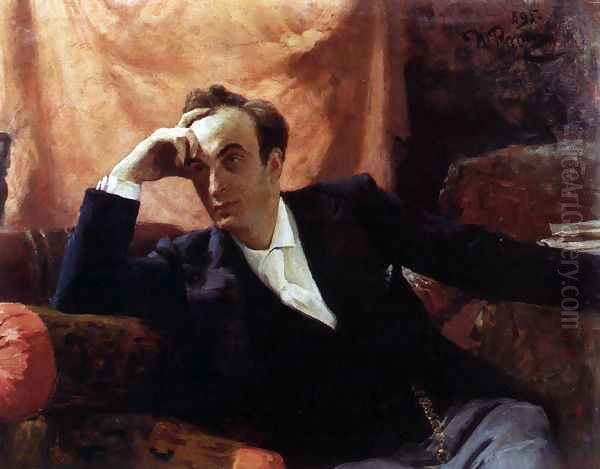 Portrait of actor and dramatist Grigory Grigorievich Ghe Oil Painting by Ilya Efimovich Efimovich Repin