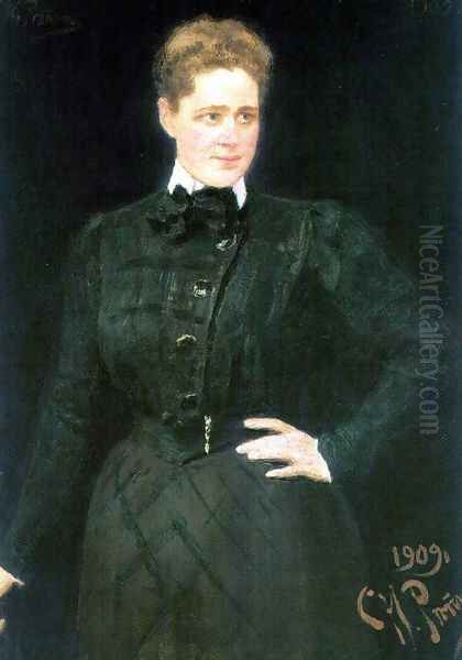 Portrait of countess Sophia Vladimirovna Panina Oil Painting by Ilya Efimovich Efimovich Repin