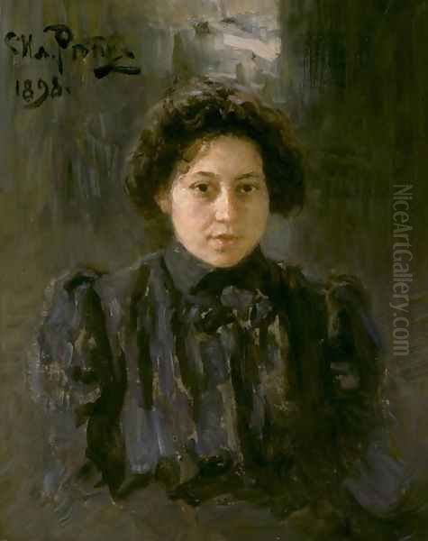 Portrait of the artist's daughter Nadezhda Oil Painting by Ilya Efimovich Efimovich Repin