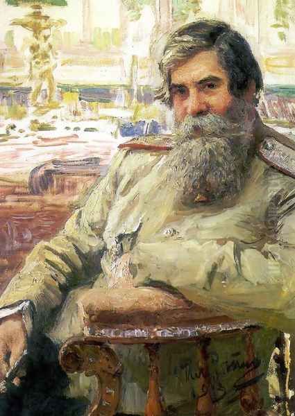 Portrait of the neurophysiologist and psychiatrist Vladimir Mikhailovich Bekhterev Oil Painting by Ilya Efimovich Efimovich Repin