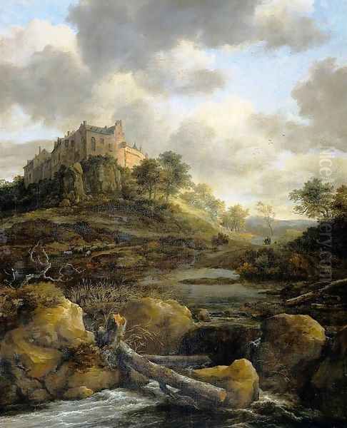 Bentheim Castle2 Oil Painting by Jacob Van Ruisdael