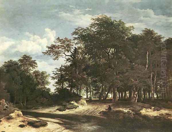 The Large Forest Oil Painting by Jacob Van Ruisdael