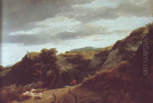 Dunes Oil Painting by Jacob Van Ruisdael