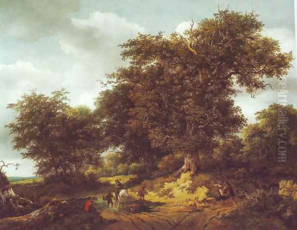 Bentheim castle Oil Painting by Jacob Van Ruisdael