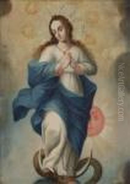 The Annunciation Oil Painting by Bartolome Esteban Murillo