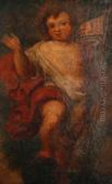 The Infant Christ As Salvator Mundi Oil Painting by Bartolome Esteban Murillo