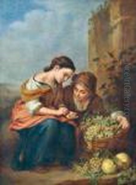 Die Geldzahlerin Oil Painting by Bartolome Esteban Murillo