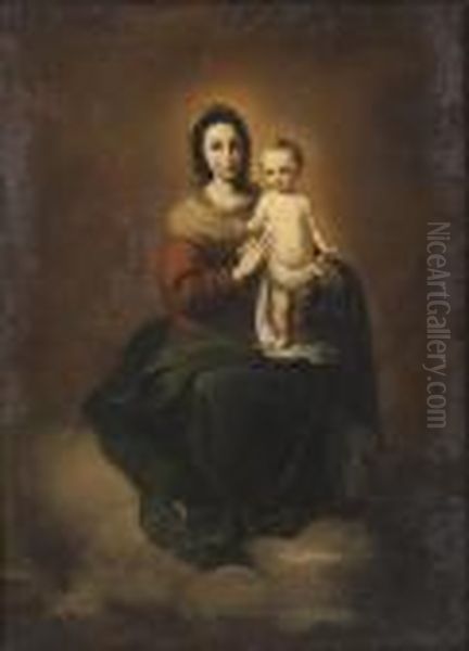 Madonna Mit Dem Kinde Oil Painting by Bartolome Esteban Murillo