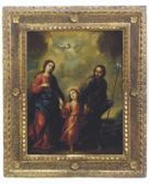 The Holy Family Oil Painting by Bartolome Esteban Murillo