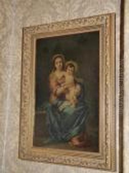 Madonna Of The Rosary Oil Painting by Bartolome Esteban Murillo