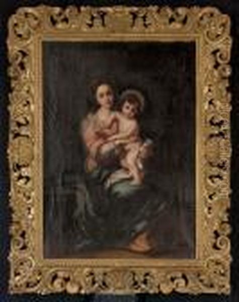 The Madonna And Child Oil Painting by Bartolome Esteban Murillo