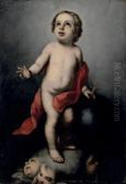 The Infant Christ Holding An Orb Oil Painting by Bartolome Esteban Murillo