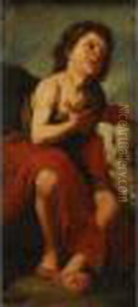 San Juanito Oil Painting by Bartolome Esteban Murillo