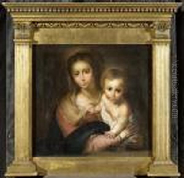 Virgin With Child Oil Painting by Bartolome Esteban Murillo