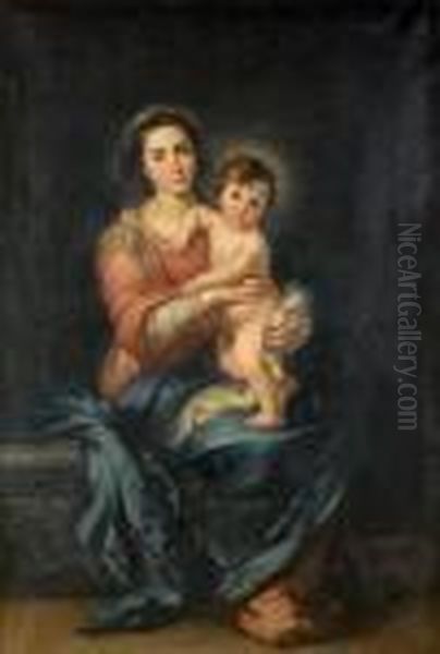 The Virgin And Child Oil Painting by Bartolome Esteban Murillo