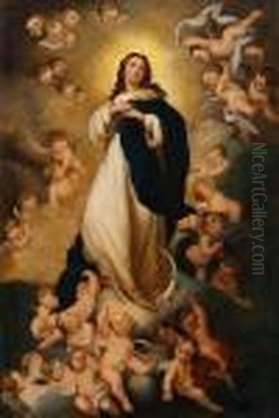 Maria Immaculata Oil Painting by Bartolome Esteban Murillo