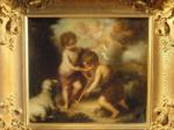 Los Ninos De La Concha Oil Painting by Bartolome Esteban Murillo