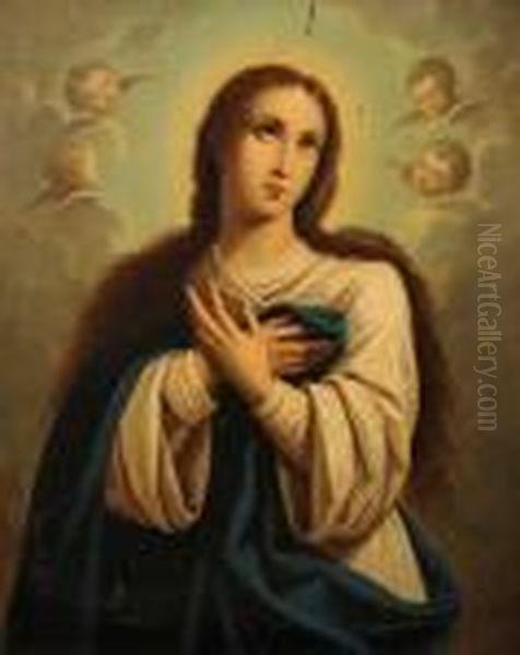 The Immaculate Conception Oil Painting by Bartolome Esteban Murillo