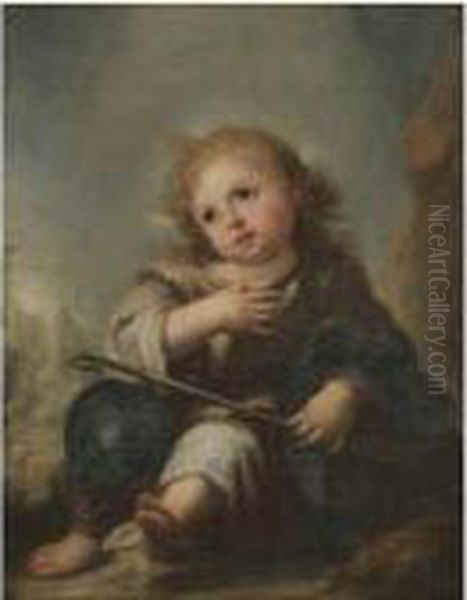 The Good Shepherd Oil Painting by Bartolome Esteban Murillo