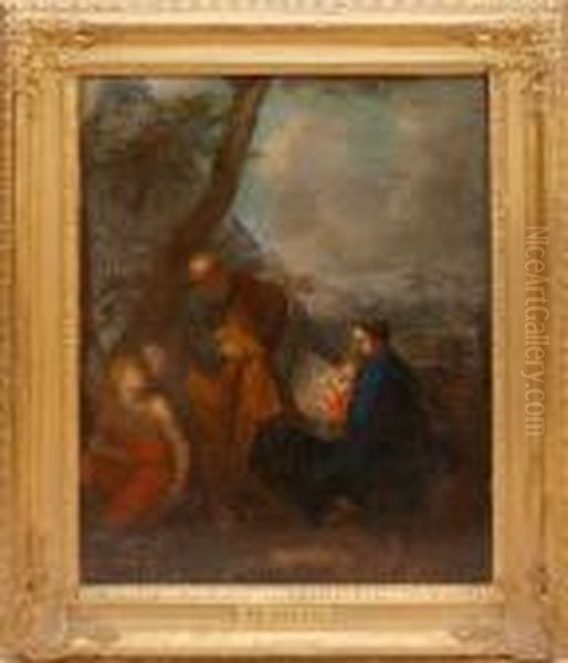 Religious Scene Oil Painting by Bartolome Esteban Murillo