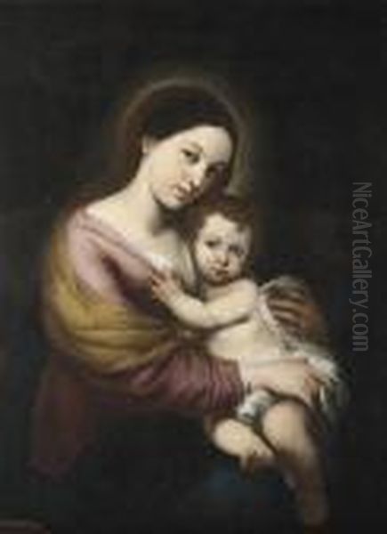 The Virgin And Child Oil Painting by Bartolome Esteban Murillo