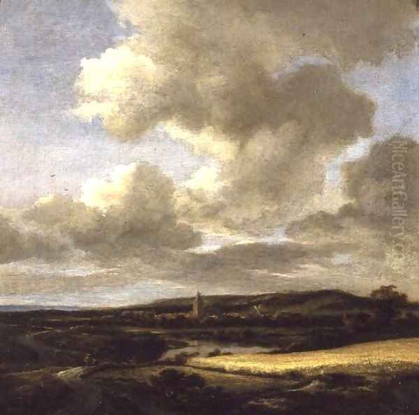 Landscape with Cornfield Oil Painting by Jacob Van Ruisdael