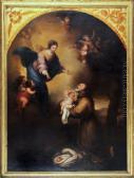 The Vision Of St. Felix Of Cantalicio Oil Painting by Bartolome Esteban Murillo