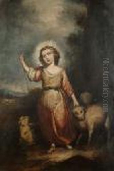 The Infant Christ As The Good Shepherd Oil Painting by Bartolome Esteban Murillo