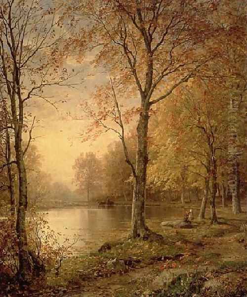 Indian Summer2 Oil Painting by William Trost Richards