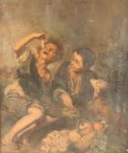 Trauben- Und Melonenesser Oil Painting by Bartolome Esteban Murillo