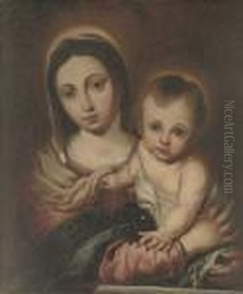 The Madonna And Child Oil Painting by Bartolome Esteban Murillo