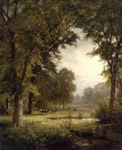 Idyllic Landscape Oil Painting by William Trost Richards