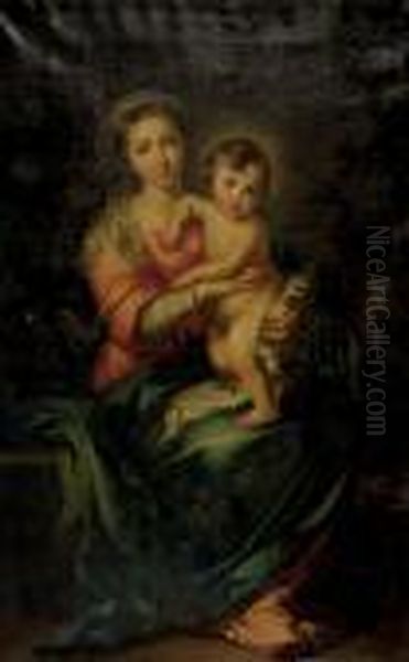 The Madonna And Child Oil Painting by Bartolome Esteban Murillo