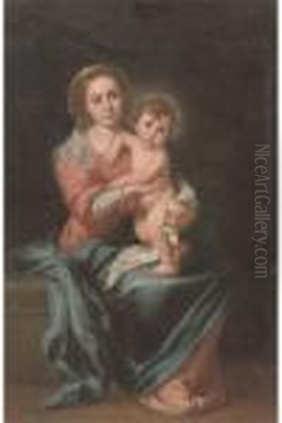 The Virgin And Child Oil Painting by Bartolome Esteban Murillo