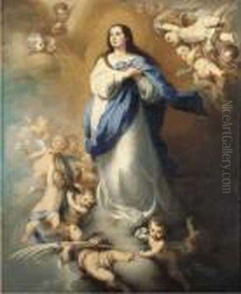 The Immaculate Conception Oil Painting by Bartolome Esteban Murillo