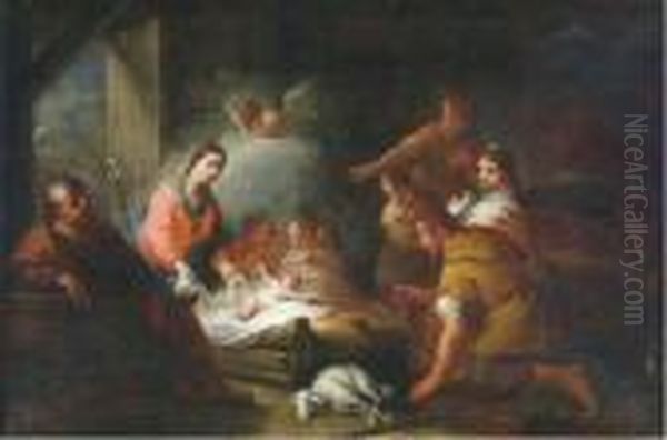 The Adoration Of The Shepherds Oil Painting by Bartolome Esteban Murillo