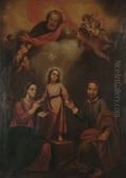 The Holy Family Oil Painting by Bartolome Esteban Murillo