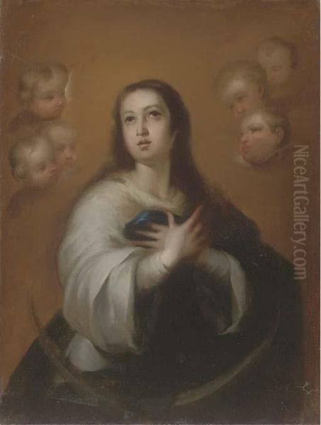 The Immaculate Conception Of The Capuchins Oil Painting by Bartolome Esteban Murillo