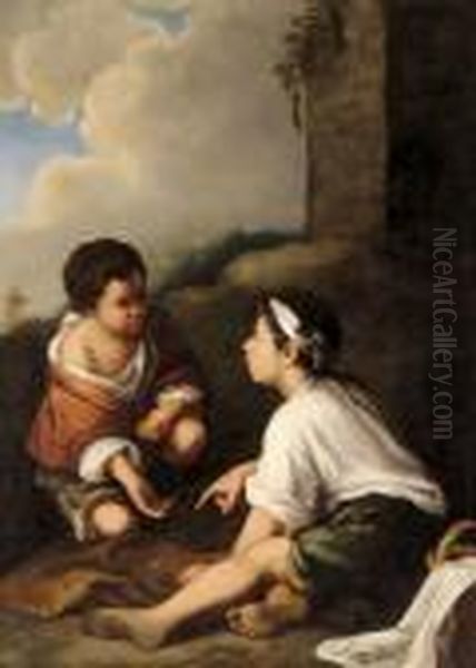 Kockazo Gyerekek Oil Painting by Bartolome Esteban Murillo